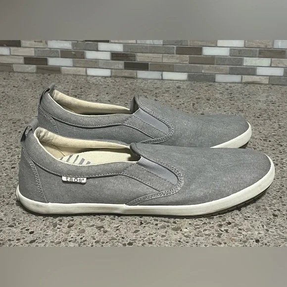 Taos Dandy Slip On Sneakers Grey Wash Canvas Shoes size 11 EUC - Picture 4 of 9